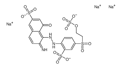 6-amino-4-hydroxy-5-[[2-sulpho-4-[[2-(sulphooxy)ethyl]sulphonyl]phenyl]azo]naphthalene-2-sulphonic acid, sodium salt Structure