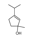 1-hydroxy-1-methyl-3-isopropyl-cyclopentene-(2)结构式