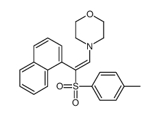 4-[2-(4-methylphenyl)sulfonyl-2-naphthalen-1-ylethenyl]morpholine Structure