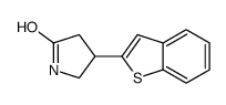 4-(1-benzothiophen-2-yl)pyrrolidin-2-one结构式