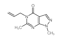 3,9-dimethyl-4-prop-2-enyl-2,4,8,9-tetrazabicyclo[4.3.0]nona-2,7,10-trien-5-one Structure