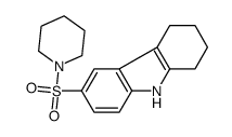 6-piperidin-1-ylsulfonyl-2,3,4,9-tetrahydro-1H-carbazole Structure