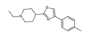 2-(1-ethylpiperidin-4-yl)-4-(4-methylphenyl)-1,3-thiazole结构式