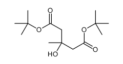 ditert-butyl 3-hydroxy-3-methylpentanedioate结构式