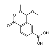 [3-(dimethoxymethyl)-4-nitrophenyl]boronic acid structure