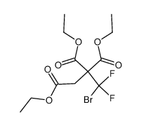 triethyl 3-bromo-3,3-difluoropropane-1,2,2-tricarboxylate Structure