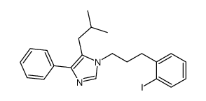 1-[3-(2-iodophenyl)propyl]-5-(2-methylpropyl)-4-phenylimidazole Structure