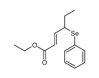 ethyl 4-phenylselanylhex-2-enoate Structure