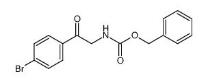 [2-(4-bromo-phenyl)-2-oxo-ethyl]-carbamic acid benzyl ester结构式