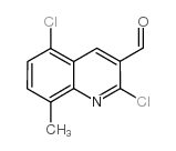 2,5-dichloro-8-methylquinoline-3-carbaldehyde structure