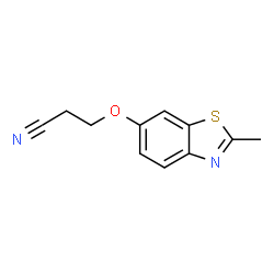 Propionitrile, 3-[(2-methyl-6-benzothiazolyl)oxy]- (6CI,7CI) Structure