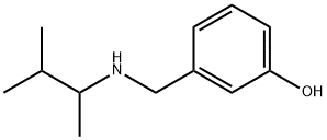 3-(((3-甲基丁烷-2-基)氨基)甲基)苯酚结构式