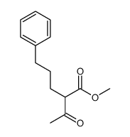 Methyl 2-acetyl-5-phenylpentanoate结构式