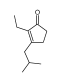 2-ethyl-3-isobutyl-cyclopent-2-enone Structure