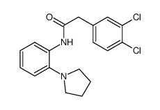 2-(3,4-dichlorophenyl)-N-(2-(pyrrolidin-1-yl)phenyl)acetamide Structure