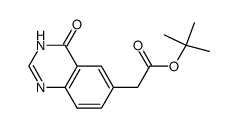 tert-butyl 2-(4-oxo-3,4-dihydroquinazolin-6-yl)acetate结构式