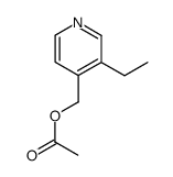 acetic acid-(3-ethyl-[4]pyridylmethyl ester)结构式