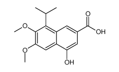 4-羟基-6,7-二甲氧基-8-(1-甲基乙基)-2-萘羧酸结构式