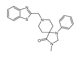 8-(1,3-benzothiazol-2-ylmethyl)-3-methyl-1-phenyl-1,3,8-triazaspiro[4.5]decan-4-one Structure