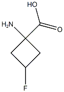 1-amino-3-fluorocyclobutane-1-carboxylic acid Structure