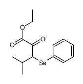 ethyl 4-methyl-2-oxo-3-phenylselanylpentanoate Structure