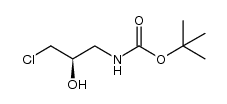 tert-Butyl (R)-(3-chloro-2-hydroxypropyl)carbamate structure