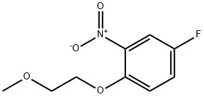 4-Fluoro-1-(2-methoxyethoxy)-2-nitrobenzene Structure