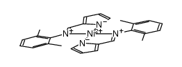 bis(2-[N-(2,6-dimethylphenyl)imino-κN-methyl]pyrrolide-κN)nickel Structure