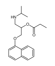 [1-naphthalen-1-yloxy-3-(propan-2-ylamino)propan-2-yl] propanoate Structure