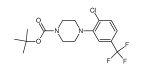 tert-butyl 4-[2-chloro-5-(trifluoromethyl)phenyl]piperazine-1-carboxylate结构式