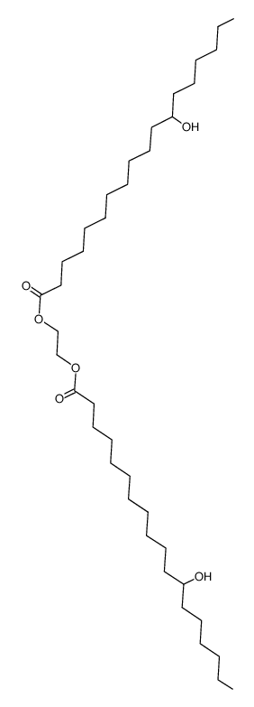 1,2-bis-(12-hydroxy-octadecanoyloxy)-ethane Structure