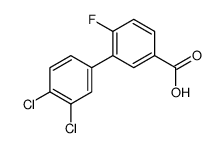 3-(3,4-dichlorophenyl)-4-fluorobenzoic acid结构式