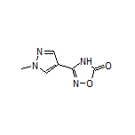 3-(1-Methyl-1H-pyrazol-4-yl)-1,2,4-oxadiazol-5(4H)-one Structure
