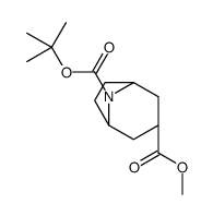 8-O-tert-butyl 3-O-methyl (1R,5S)-8-azabicyclo[3.2.1]octane-3,8-dicarboxylate结构式