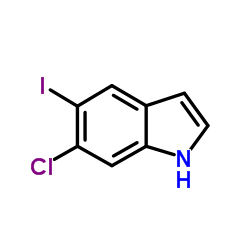 6-Chloro-5-iodo-1H-indole structure