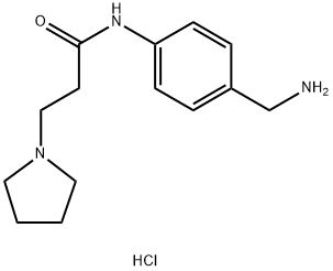 N-[4-(氨基甲基)苯基]-3-(吡咯烷-1-基)丙酰胺二盐酸盐图片