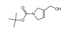 tert-butyl 3-(hydroxymethyl)-2,5-dihydro-1H-pyrrole-1-carboxylate结构式