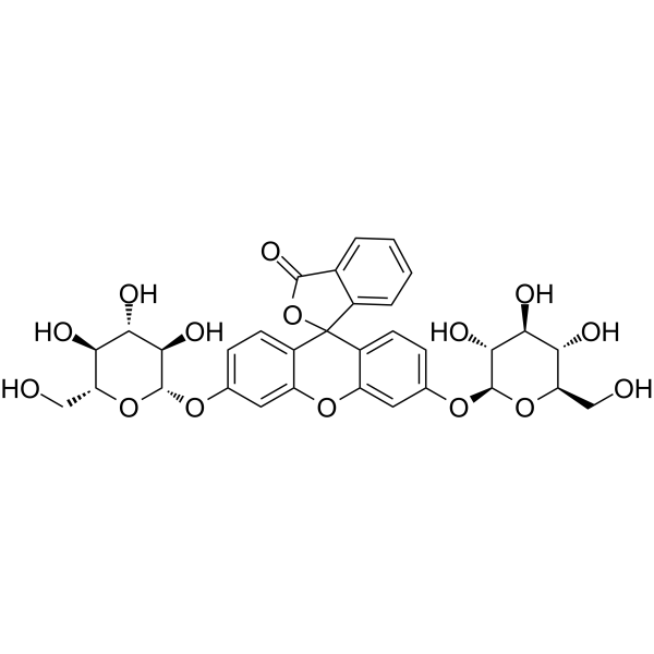 荧光素-二-β-D-吡喃葡萄糖苷图片