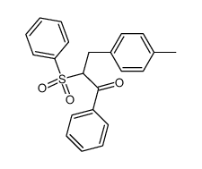 1-phenyl-2-(phenylsulfonyl)-3-(p-tolyl)propan-1-one结构式