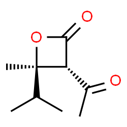 2-Oxetanone, 3-acetyl-4-methyl-4-(1-methylethyl)-, trans- (9CI)结构式