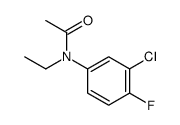 N-(3-chloro-4-fluorophenyl)-N-ethylacetamide Structure