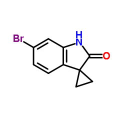 6'-BROMOSPIRO[CYCLOPROPANE-1,3'-INDOLIN]-2'-ONE structure