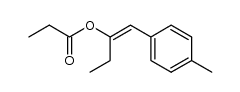 (E)-1-(p-tolyl)but-1-en-2-yl propionate Structure