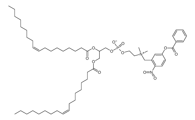 N-(4-nitro-1-(benzoyloxy)-3-benzyl)-1,2-dioleoylphosphatidylcholine Structure