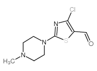 4-CHLORO-2-(1-METHYL-4-PIPERAZINYL)-5-THIAZOLECARBOXALDEHYDE structure