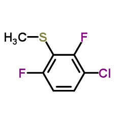 3-Chloro-2,6-difluorothioanisole Structure