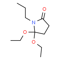 2-Pyrrolidinone,5,5-diethoxy-1-propyl-(9CI)结构式