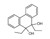 9,10-diethyl-9,10-dihydro-phenanthrene-9,10-diol结构式