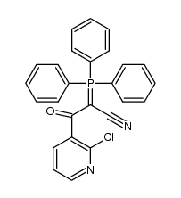 α-(2-chloronicotinoyl)-α-(cyano)methylenetriphenylphosphorane Structure