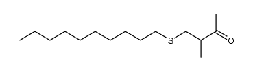 4-(decylthio)-3-methylbutan-2-one结构式